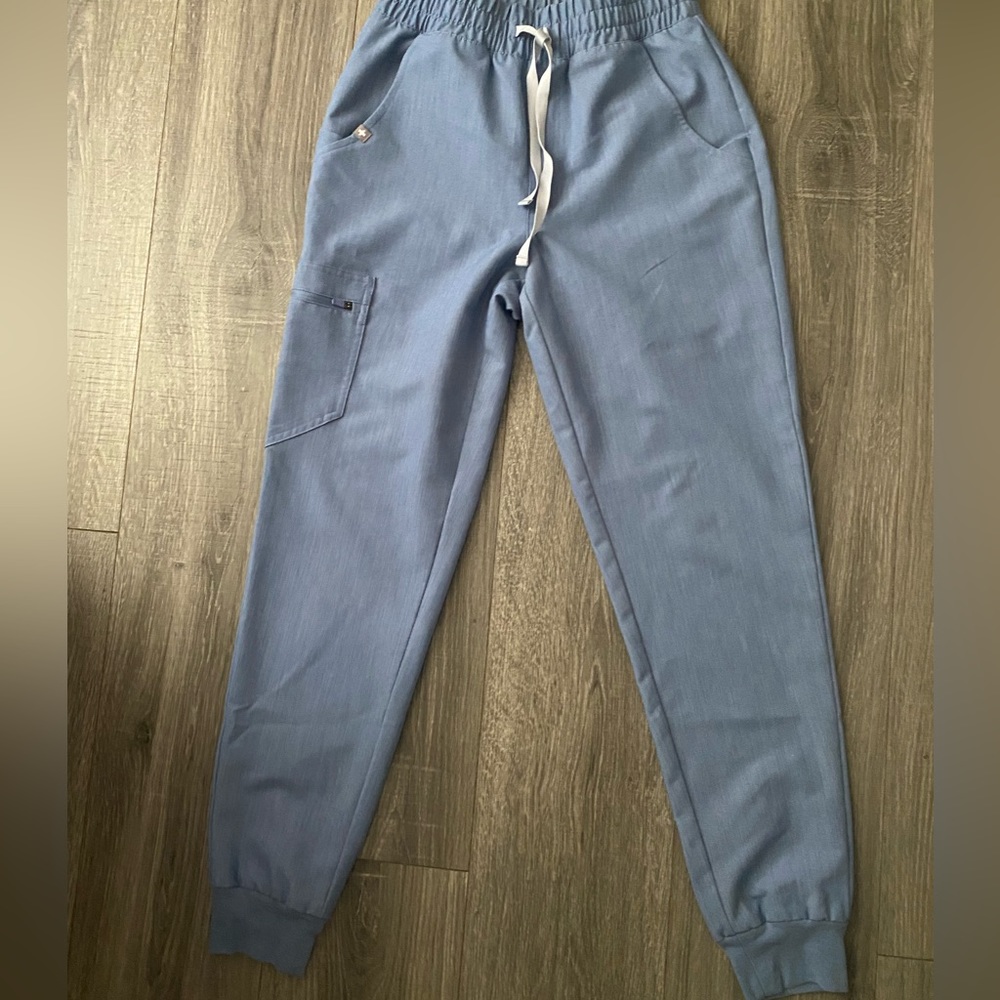 High waisted scrub pants